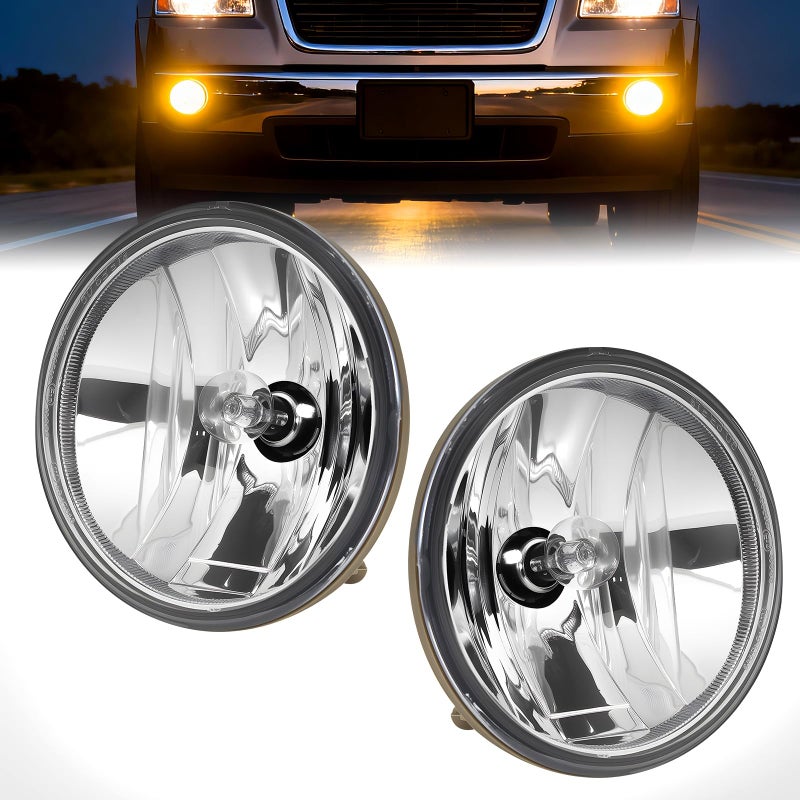 Driving Fog Lights for 20072013 Avalanche 20072014 Chevy SuburbanTahoe 20152016 Colorado 20102013 Camaro 2015 SilveradoGMC AcadiaYukon 1 Pair Front Bumper Driving Fog Lamps Clear Lens